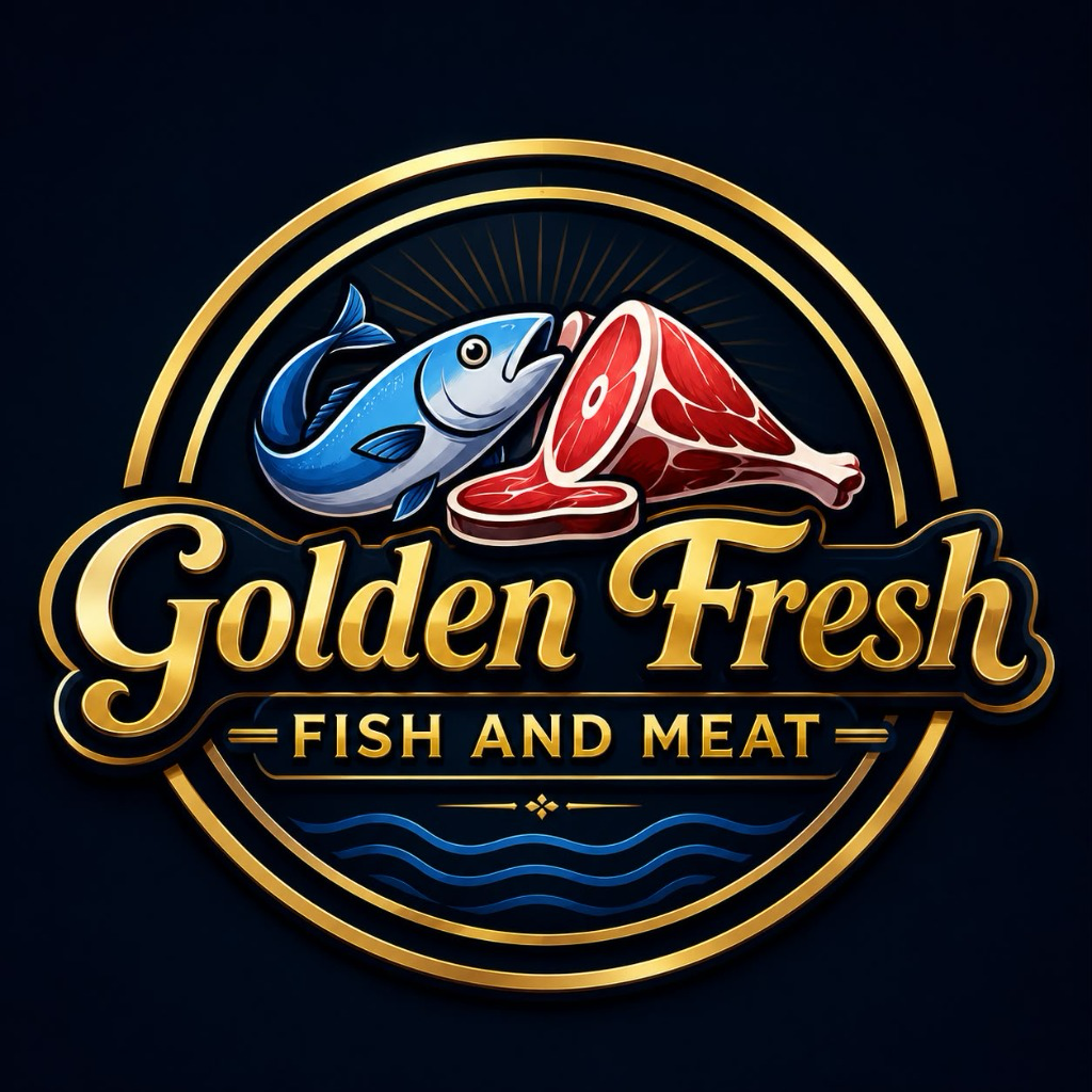 Golden Fresh Fish & Meat Emblem